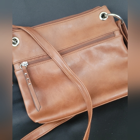 Rosetti Brown Western Crossbody Floral Embroidered - Picture 3 of 4